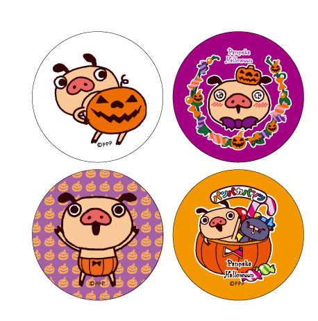 缶バッジ（ハロウィン4柄）