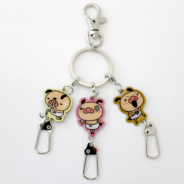 パンパカパンツ 3連メタルキーホルダー