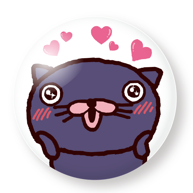 パンパカパンツ 缶バッジ(プーニャン ハート)